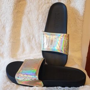 Victoria's Secret PINK Logo Single Strap Slides